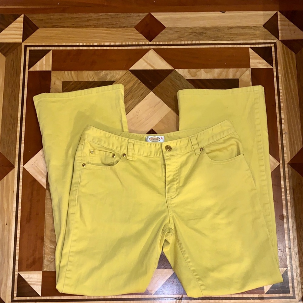 Talbots yellow size 8 petite pants